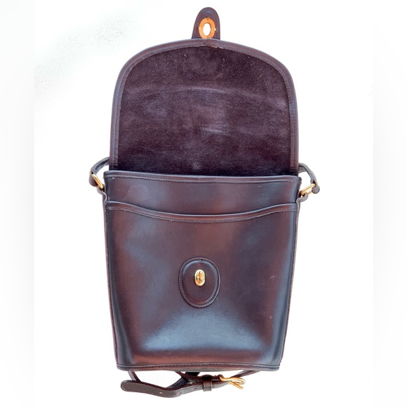 Vintage Coach Black Leather Shoulder/Crossbody Bag - Picture 6 of 9